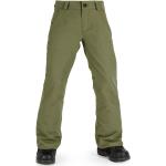Pantalones verdes de cuero de deporte infantiles Volcom 6 años 