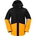 Chaquetas amarillas de licra de snowboard impermeables, transpirables con capucha Volcom talla XS para hombre 