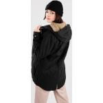 Abrigos negros de nailon de invierno rebajados con forro Volcom Walk on by talla L para mujer 