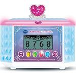 VTech – KidiSecrets, Mi caja de joyería azul, caja fuerte secreta 8 en 1 con código, embarazada, 9 juegos, juguete electrónico de sonido y luces, regalo para niños de 4 años a 10 años – Contenido en