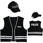 Disfraces negros de policía Widmann talla L para hombre 