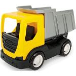 Wader 35362 35362-Tech Truck Kipper - Camión con Ejes de Acero Resistente (26 x 14,5 x 19 cm), Color Amarillo