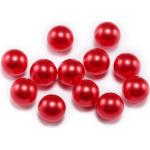 Collares rojos de plástico de perlas 