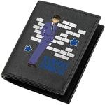 WANHONGYUE Detective Conan Cartera de Cuero Artificial para Hombres Cartera de Impresión de Anime Billetera Negro Corto / 2