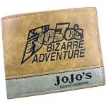 WANHONGYUE JoJo's Bizarre Adventure Anime Billetera de Cuero Artificial Cartera Corta Portatarjetas para Hombre / 1