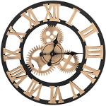 Relojes dorados de metal de pared de diseño vintage 