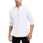 Camisas blancas de algodón de traje  tallas grandes manga larga informales talla XXL para hombre 