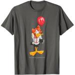 Camisetas grises de encaje Looney Tunes Pato Lucas Clásico de encaje talla S para hombre 