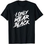 Camisetas negras de encaje con encaje  para navidad emo de encaje talla S para hombre 