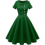 Vestidos verde militar de cóctel tallas grandes vintage talla XXL para mujer 