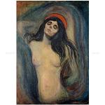 Wee Blue Coo Edvard Munch Madonna - Pintura mural desnuda para mujer