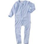 Pijamas azules celeste de algodón de invierno infantiles con rayas Wellyou 9 meses para bebé 