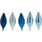 WeRChristmas - Bolas de Cristal, Azul, 5 Piezas