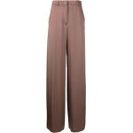 Pantalones acampanados marrones de seda rebajados ancho W42 Armani Giorgio Armani talla XXL para mujer 