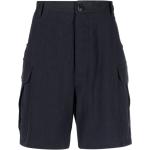 Pantalones cortos cargo azules de lino Armani Giorgio Armani talla 3XL para hombre 