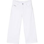 Jeans casual infantiles blancos de algodón rebajados informales con logo Diesel Kid 4 años 