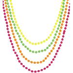 Collares amarillos de perlas de perlas Widmann Talla Única infantiles 