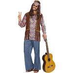 Disfraces multicolor de hippie tallas grandes hippie Widmann talla XXL para hombre 