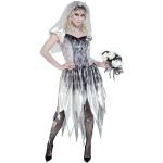 WIDMANN MILANO PARTY FASHION - Disfraz de novia fantasma, vestido con velo, fantasma, zombie, disfraz de halloween