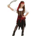 Disfraces rojos de pirata infantiles Widmann 8 años para niña 