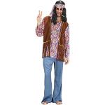 Disfraces multicolor de hippie hippie Widmann talla XL para hombre 