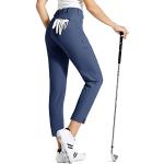 Pantalones azul marino de piel de golf impermeables, transpirables talla M para mujer 