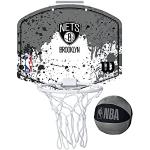 Wilson Mini canasta de baloncesto NBA TEAM MINI HOOP, BROOKLYN NETS, Plástico