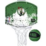 Wilson Mini canasta de baloncesto NBA TEAM MINI HOOP, BOSTON CELTICS, Plástico