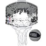 Wilson Mini canasta de baloncesto NBA TEAM MINI HOOP, SAN ANTONIO SPURS, Plástico