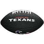 Balones negros de cuero de rugby Houston Texans con logo Wilson 