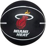 Wilson Pelota de baloncesto, NBA Dribbler, Miami Heat, Exterior e interior, Tamaño: Tamaño infantil, Rojo