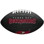 Balones negros de cuero de rugby Tampa Bay Buccaneers con logo Wilson 
