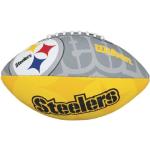 Balones grises de rugby Pittsburgh Steelers Wilson infantiles 