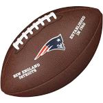 Balones marrones de cuero de rugby New England Patriots con logo Wilson Talla Única para mujer 