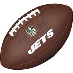 Balones marrones de cuero de rugby New York Jets con logo Wilson Talla Única para mujer 