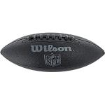 Balones negros de cuero de rugby NFL con logo Wilson para mujer 