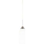 Wofi Flame - Lámpara de techo ajustable (metal, E27, 60 W, 240 V, 150 x 12 cm), color blanco translúcido