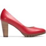 Zapatos rojos de cuero de tacón Wonders talla 36 para mujer 