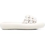 Sandalias blancas de goma de tiras con logo Vic Matie talla 39 para mujer 