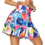 Faldas multicolor de piel de golf de verano tallas grandes transpirables informales talla XXL para mujer 