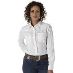 Camisas blancas de manga larga manga larga WRANGLER Western talla M para mujer 