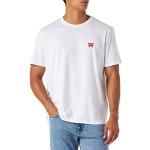 Camisetas blancas de algodón de manga corta rebajadas manga corta WRANGLER talla M para hombre 