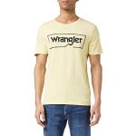 Camisetas amarillas de manga corta con logo WRANGLER talla S para hombre 