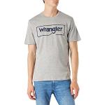 Camisetas grises de manga corta tallas grandes con logo WRANGLER talla XXL para hombre 