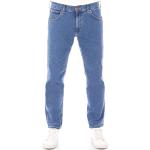 Jeans stretch azules de algodón ancho W32 con logo WRANGLER para hombre 