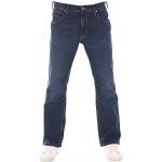 Jeans stretch azules de algodón ancho W32 con logo WRANGLER All Terrain Gear para hombre 