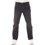 Jeans stretch negros de algodón ancho W33 con logo WRANGLER Texas para hombre 