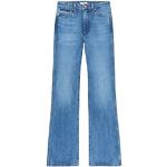 Jeans azules de cintura alta rebajados ancho W30 WRANGLER para mujer 
