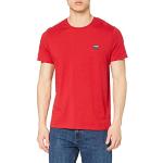 Camisetas rojas de manga corta de primavera tallas grandes con logo WRANGLER talla XXL para hombre 