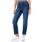 Jeans azules de corte recto ancho W33 WRANGLER para mujer 